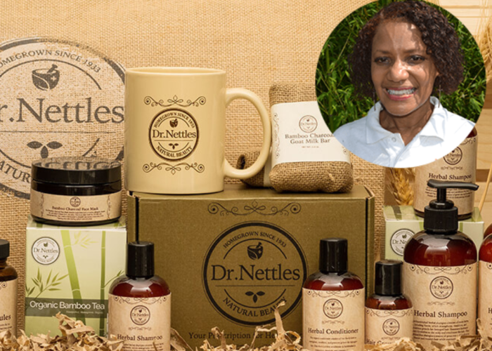 Dr. Nettles products and headshot