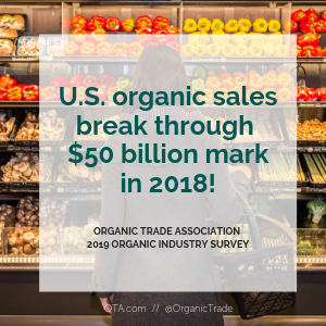 Organic industry grows to over $50 billion in sales